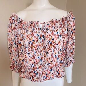 Miss Me Floral Crop Top Size Large